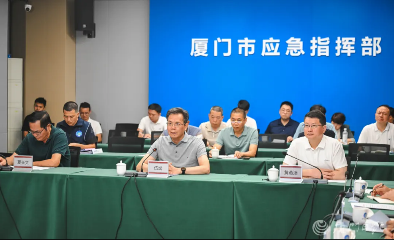 厦门市领导检查部署防台风工作 全力以赴迎战台风“丹娜丝”